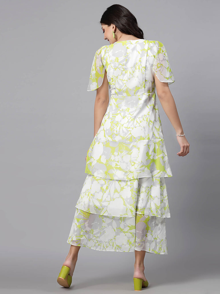 Layered Panel Hem Dress (Lime Yellow) | Clothing |Ayro Lane