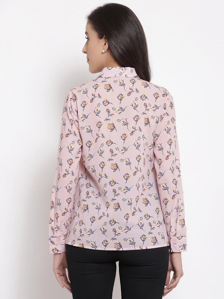 Pink Printed Panel Shirt | Shirt |Ayro Lane