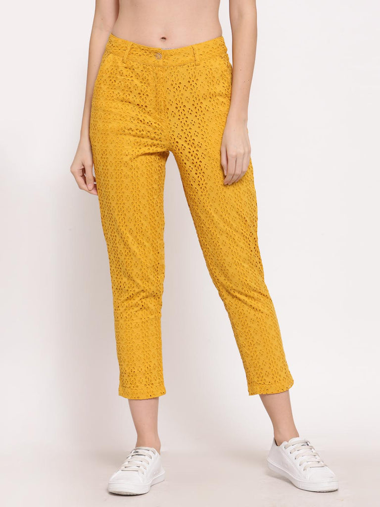 Mustard Straight Fit Pants | Clothing |Ayro Lane
