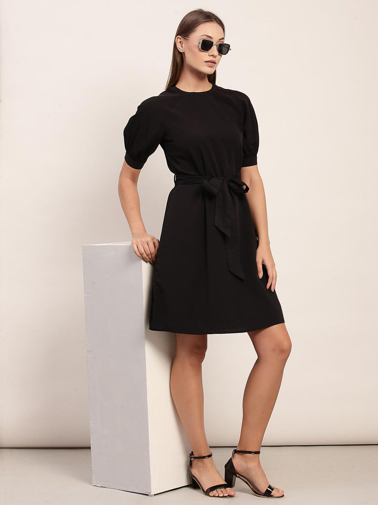 Black Slit Dress | Hem Dress |Ayro Lane