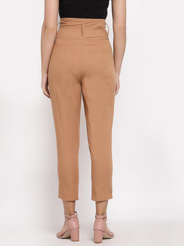 Light Brown High Waist Pant | Clothing |Ayro Lane