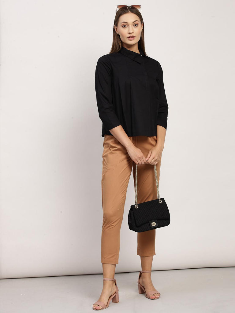 Light Brown High Waist Pant | Clothing |Ayro Lane