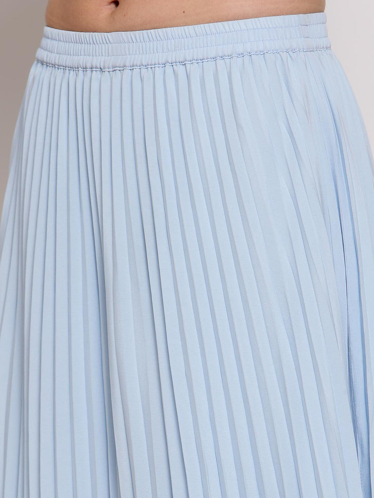 Blue Co Ord Set With Pleated Skirt | Clothing |Ayro Lane