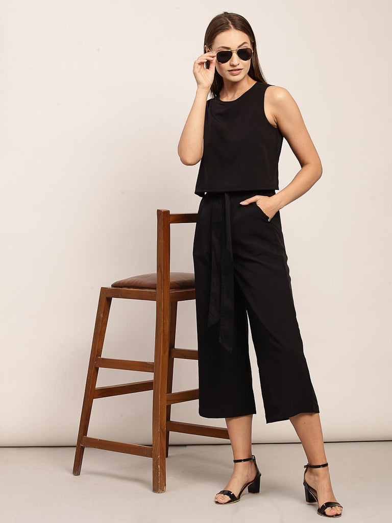 Black Layered Top Jumpsuit | Clothing |Ayro Lane