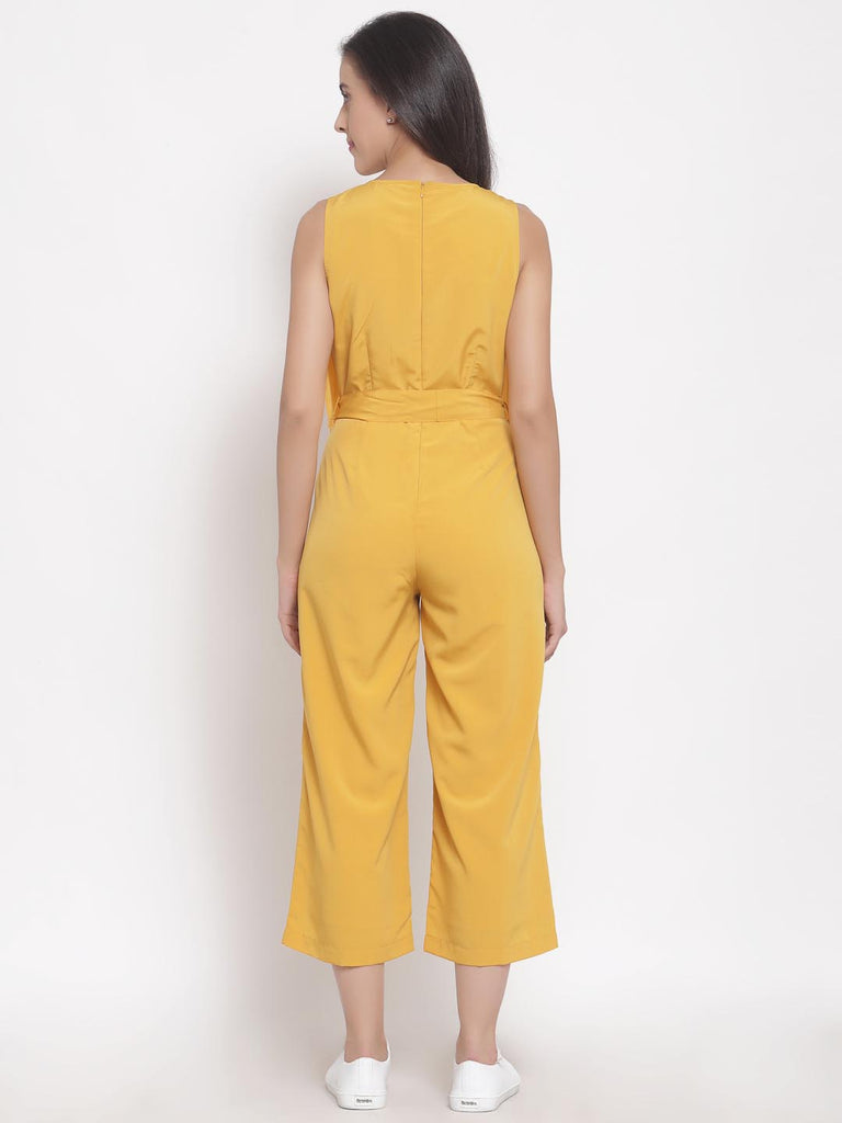 Mustard Layered Top Jumpsuit | Clothing |Ayro Lane