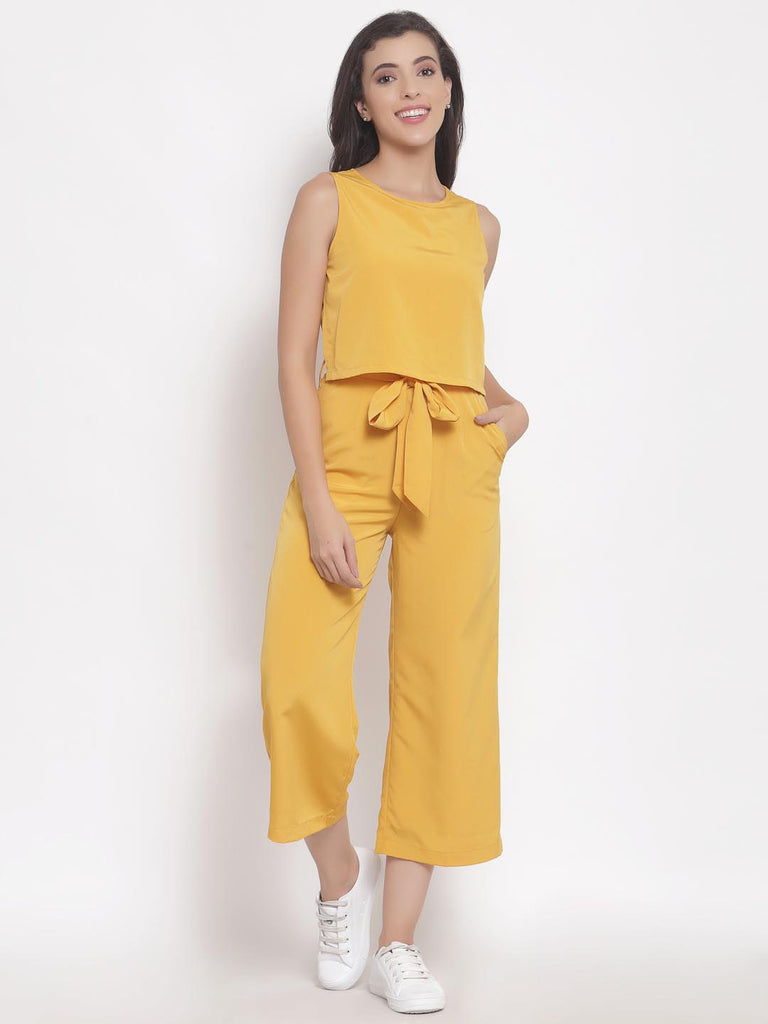 Mustard Layered Top Jumpsuit | Clothing |Ayro Lane