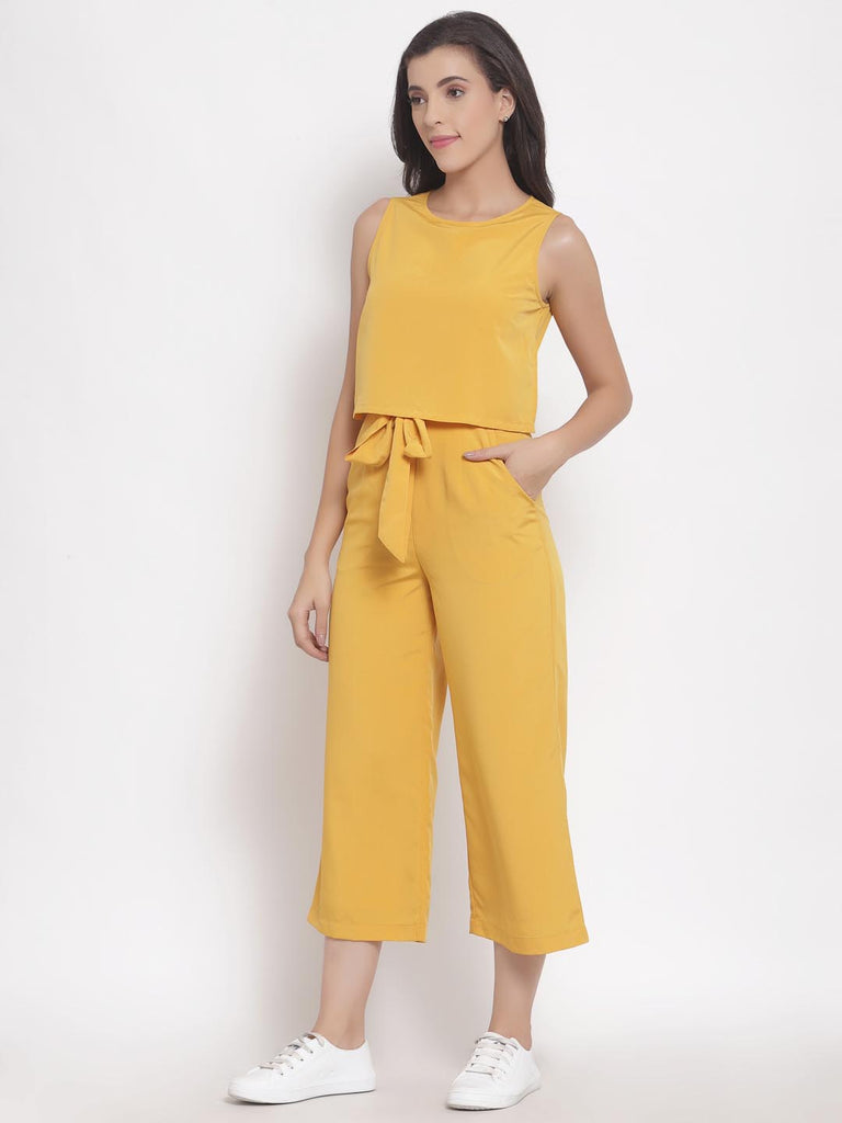 Mustard Layered Top Jumpsuit | Clothing |Ayro Lane