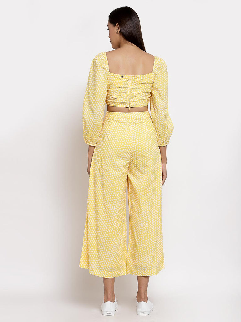 Yellow Co Ord Set with Palazzo Pants | Clothing |Ayro Lane