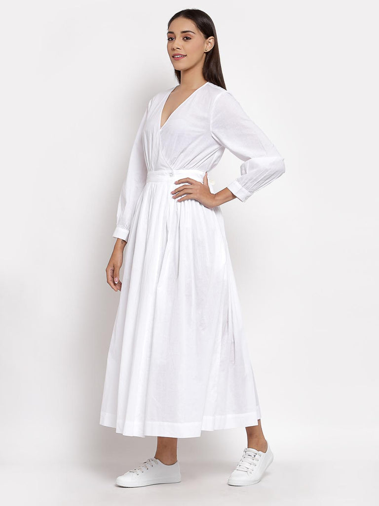 White Flare Dress | Hem Dress |Ayro Lane