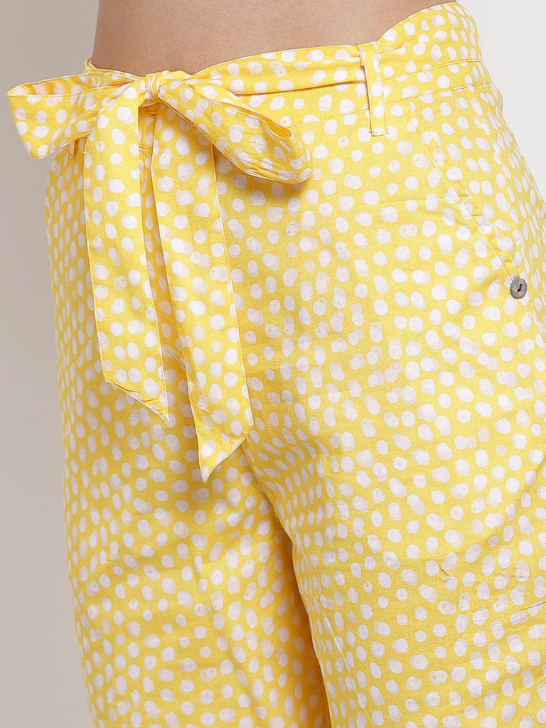 Yellow Printed Trouser | Clothing |Ayro Lane