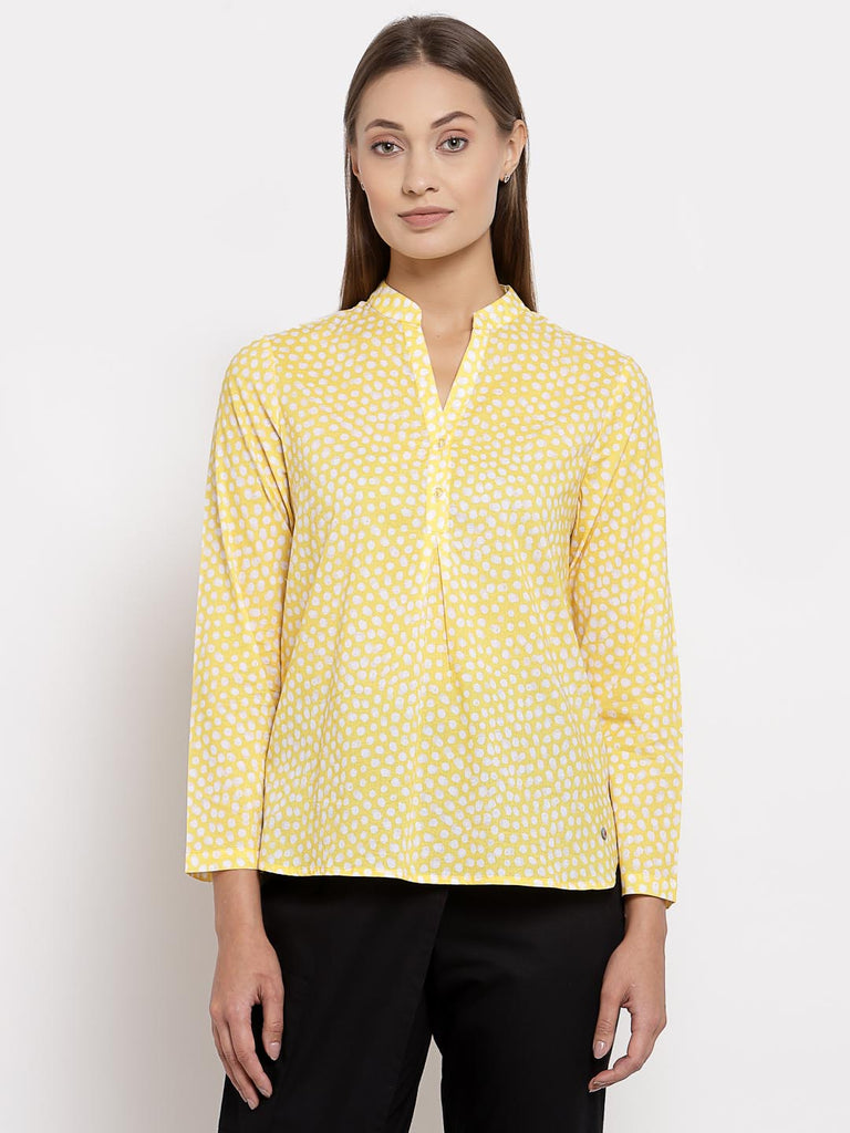 Yellow Mix Print Shirt | Shirt |Ayro Lane