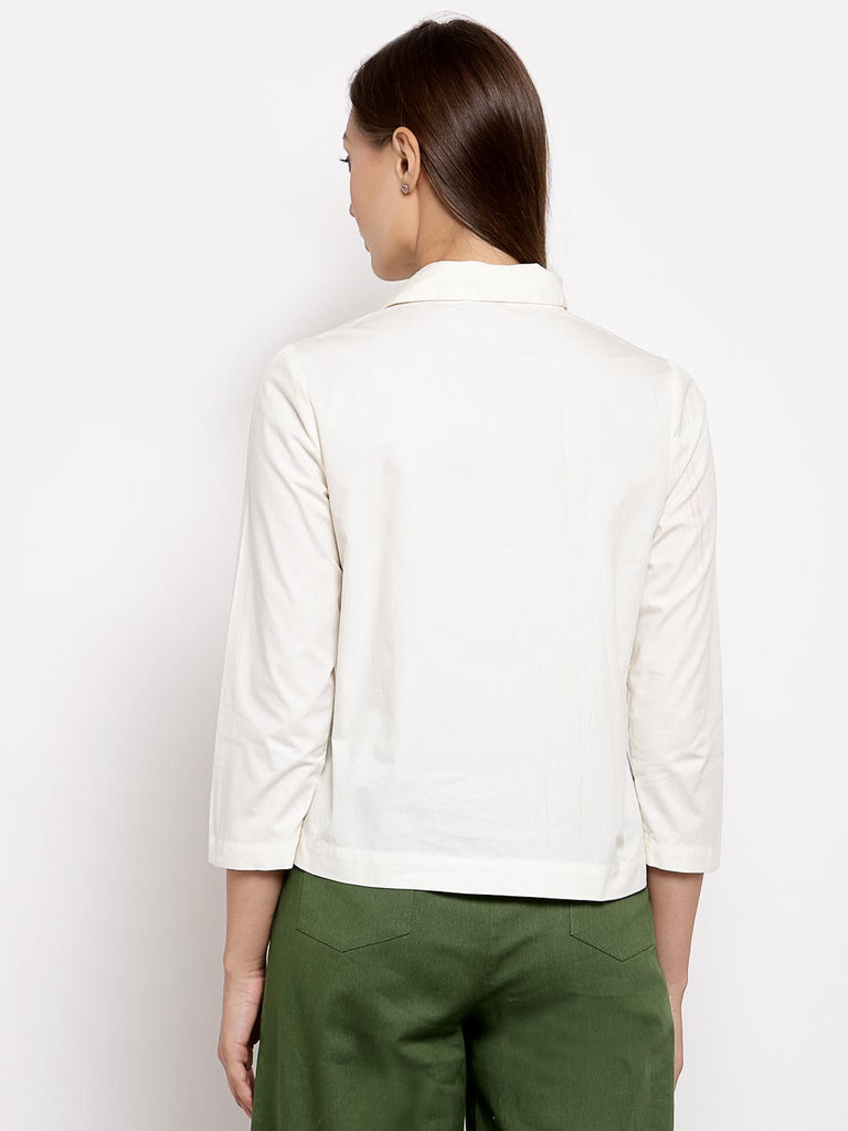 Snow White Box Pleated Top | Tops & Shirts |Ayro Lane