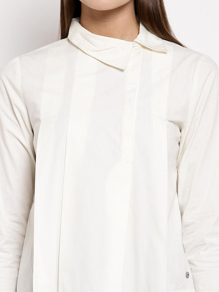 Snow White Box Pleated Top | Tops & Shirts |Ayro Lane