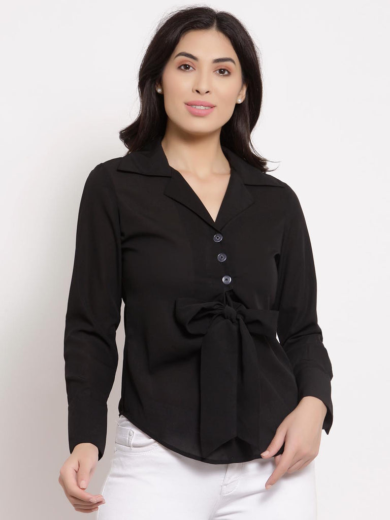 Black Tie Knot Shirt | Shirt |Ayro Lane