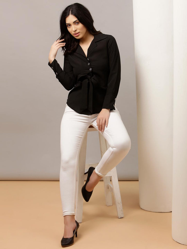 Black Tie Knot Shirt | Shirt |Ayro Lane