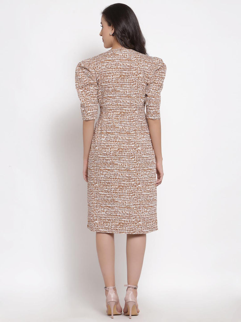 Abstract Printed Collar Dress | Hem Dress |Ayro Lane