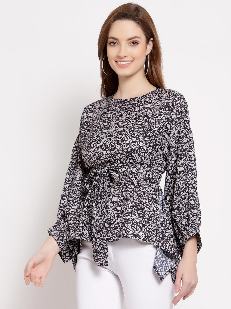 Black Volume Sleeve Top | Tops & Shirts |Ayro Lane