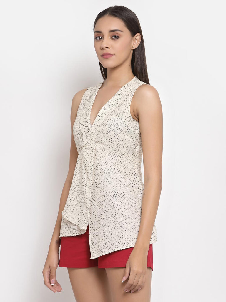 Butter Cream V Neck Wrap Top | Tops & Shirts |Ayro Lane