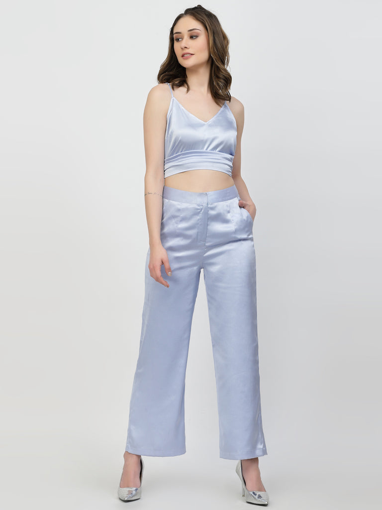 Flared Satin Pants (Lavender) | Summer Collection 2023 |Ayro Lane