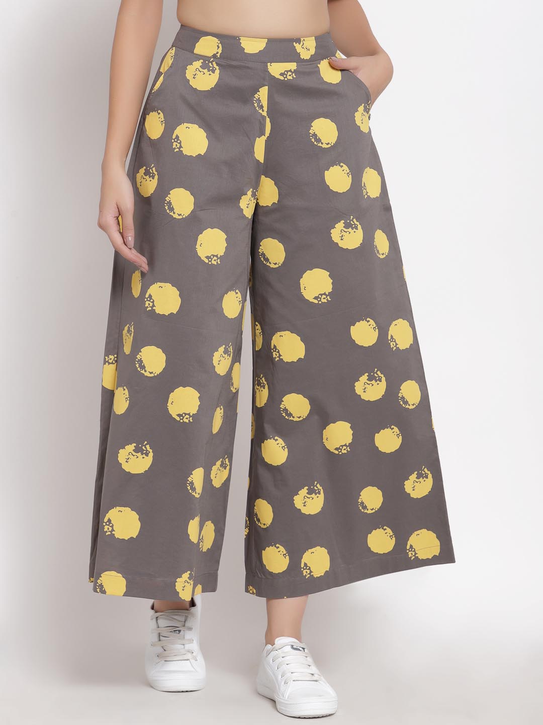 French Connection Wisper Full Length Palazzo Trousers, Black at John Lewis  & Partners